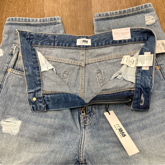 M1858 Women’s Jeans Frida Classic High Rise Straight  Size 8 NWT Light Wash - Picture 14 of 15